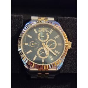 Invicta Specialty Wharton Men's Watch 43mm Green Brass Dial Day Date Calendar